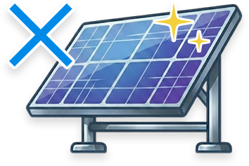 新規導入が難しくなっている太陽光パネルのイラスト